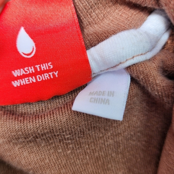 Vintage Y2K Puma Brown Velour Toddler Zip-Up Track Jacket 18M Warm Fall Winter - Picture 6 of 8